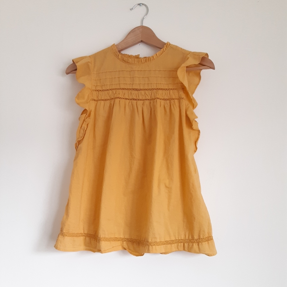 Yellow boho top